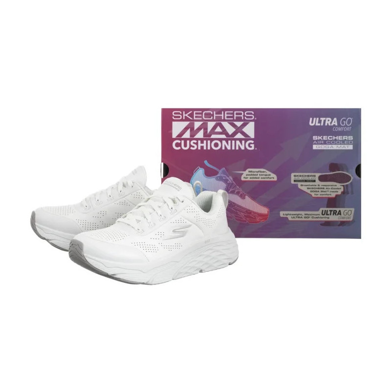 Skechers Max Cushioning Elite Step-Up White/Silver 128044/WSL (SK255-a) spordijalatsid
