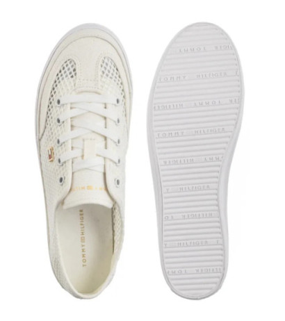 Tommy Hilfiger TH Open Mesh Vulc Sneaker Ecru FW0FW08684 YBL (TH1355-a) kingad