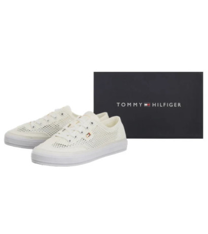 Tommy Hilfiger TH Open Mesh Vulc Sneaker Ecru FW0FW08684 YBL (TH1355-a) kingad