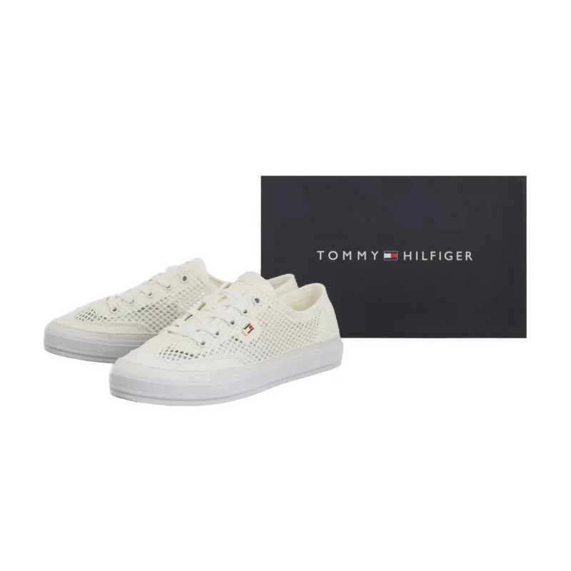 Tommy Hilfiger TH Open Mesh Vulc Sneaker Ecru FW0FW08684 YBL (TH1355-a) kingad