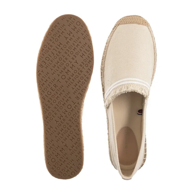 Tommy Hilfiger Fringe Canvas Closed Espadrille Muslin FW0FW08881 ACJ (TH1356-a) kingad