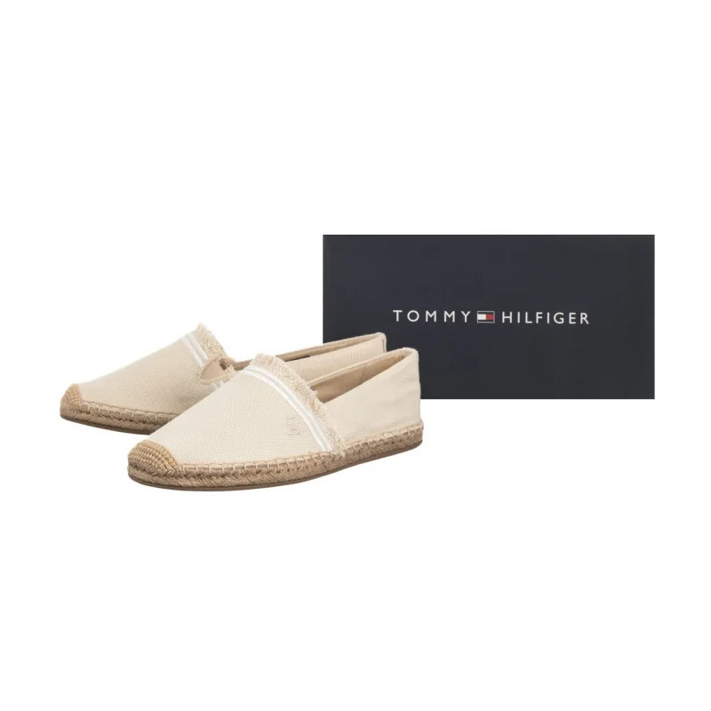 Tommy Hilfiger Fringe Canvas Closed Espadrille Muslin FW0FW08881 ACJ (TH1356-a) kingad