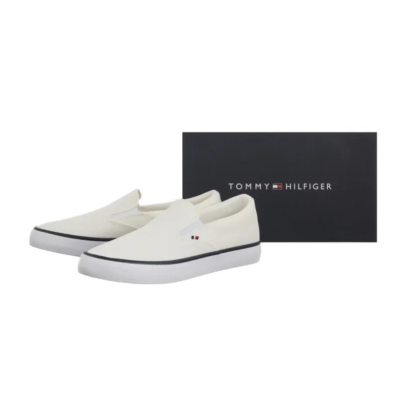 Tommy Hilfiger TH Hi Vulc Core Low II Slipon White FM0FM005514 YBS (TH1362-a) tossud