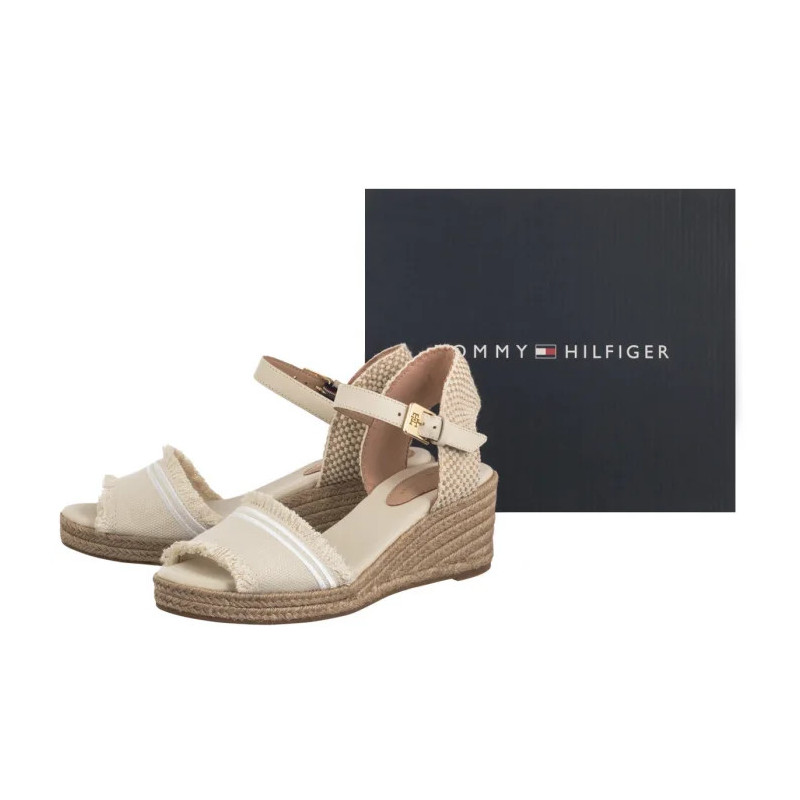 Tommy Hilfiger Fringe Canvas Medium Wedge Muslin FW0FW08879 ACJ (TH1359-a) sandaalid