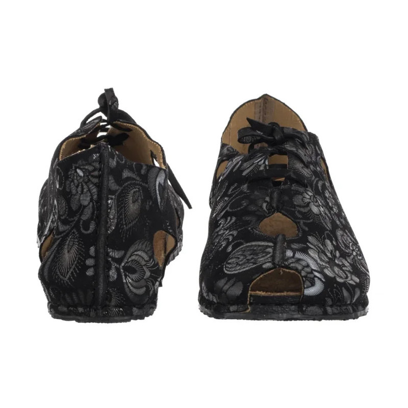 Maciejka Czarne/Kwiaty 06431-38/00-6 (MA1402-a) sandaalid