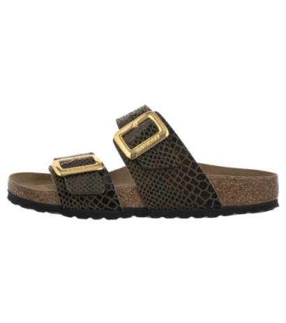 Birkenstock Sydney Cushion Buckle SYN Shiny Snake Sage 1030888 (BK314-b) Naiste kingad/klappide klapid