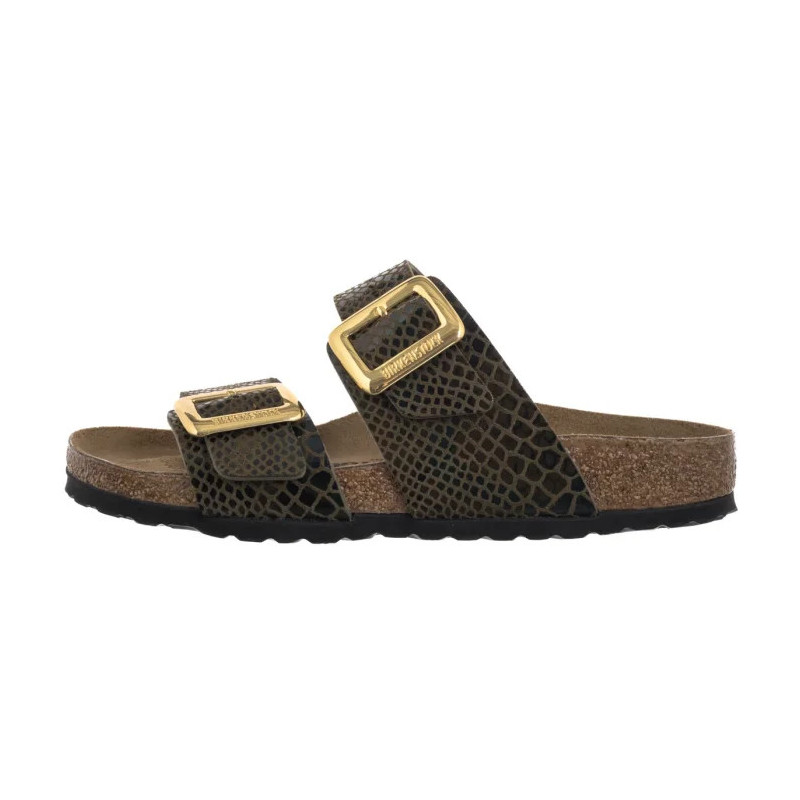 Birkenstock Sydney Cushion Buckle SYN Shiny Snake Sage 1030888 (BK314-b) Naiste kingad/klappide klapid