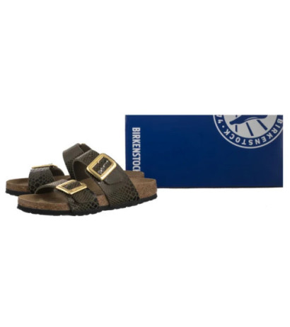 Birkenstock Sydney Cushion Buckle SYN Shiny Snake Sage 1030888 (BK314-b) Naiste kingad/klappide klapid