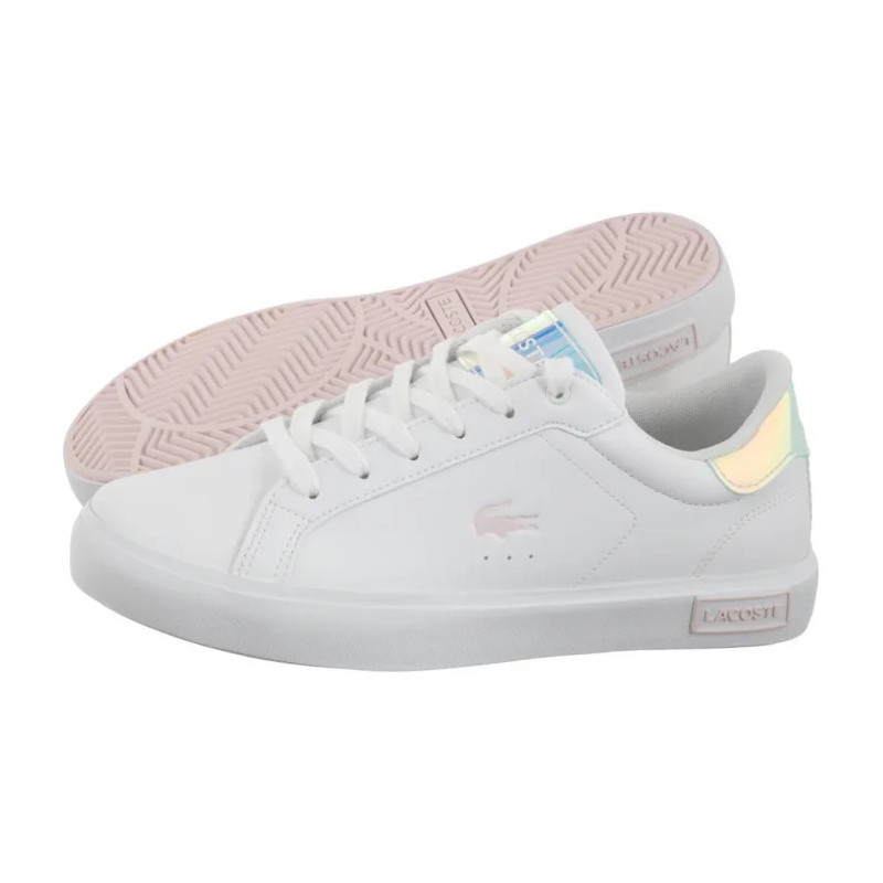 Lacoste Powercourt 124 3 Suj Wht/Lt Pink 747SUJ0013.1Y9 (LC456-a) spordijalatsid
