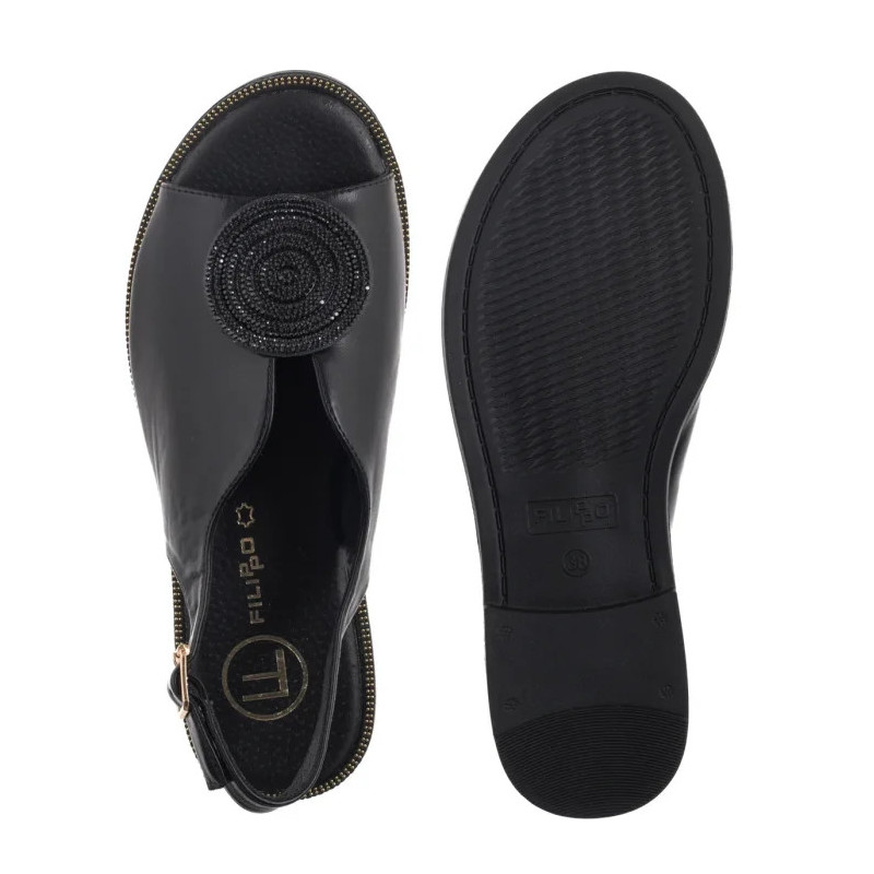 Filippo Czarne DS6229/25 BK (FO103-b) sandaalid