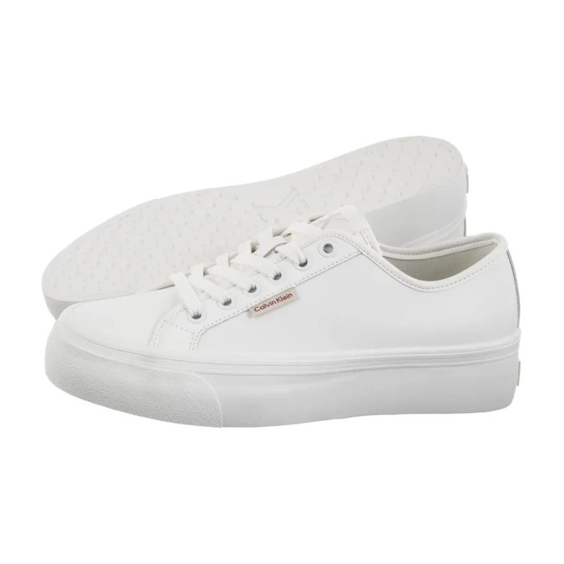 Calvin Klein Vulc Flatform Lth Bright White YW0YW01886 YAF (CK679-a) spordijalatsid
