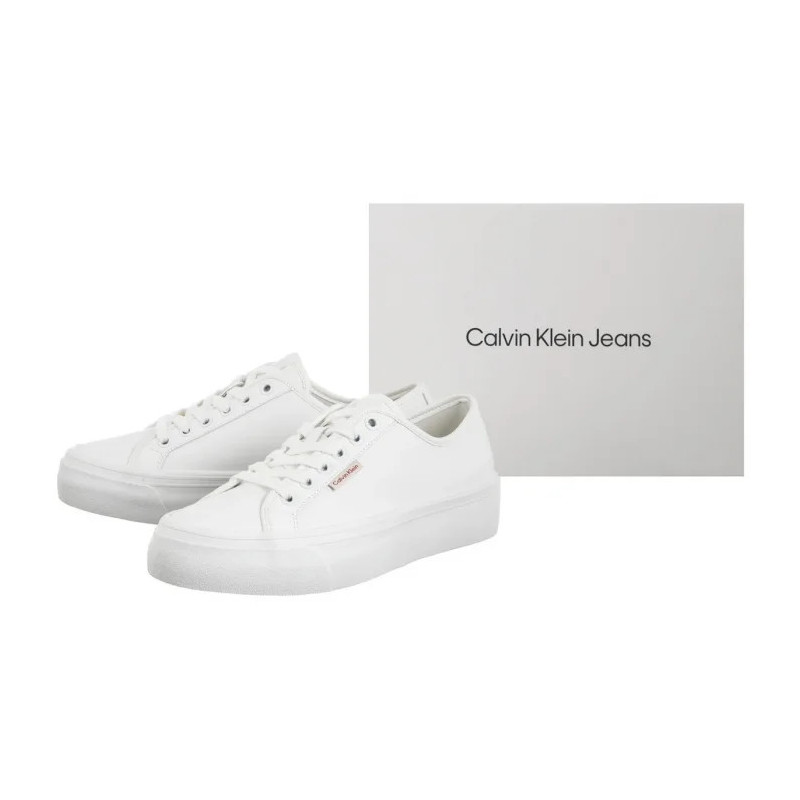 Calvin Klein Vulc Flatform Lth Bright White YW0YW01886 YAF (CK679-a) spordijalatsid