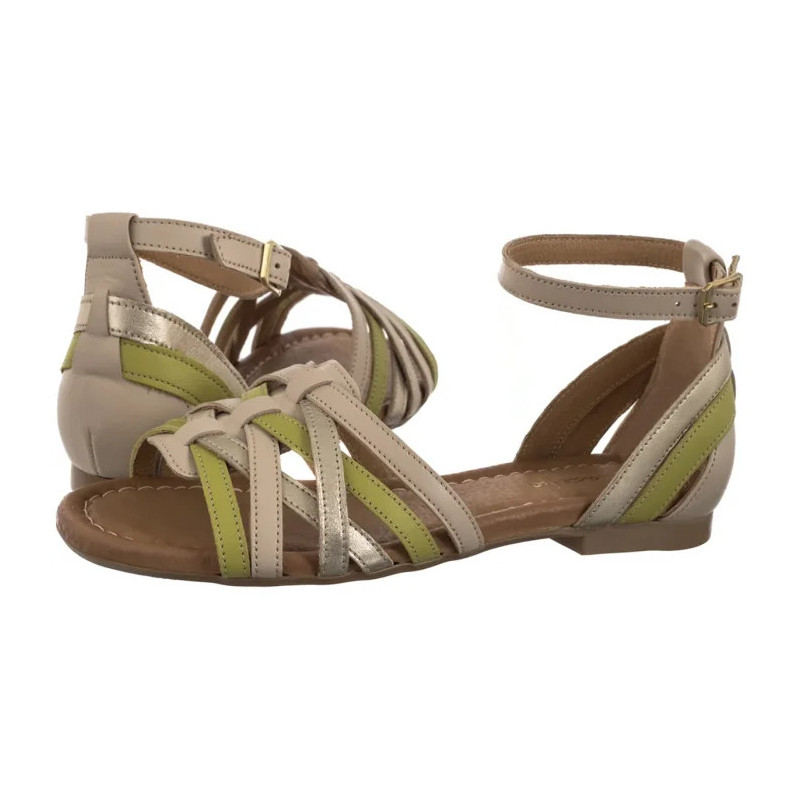 Maciejka Beżowe/Zielone 06974-37/00-1 (MA1401-b) sandaalid