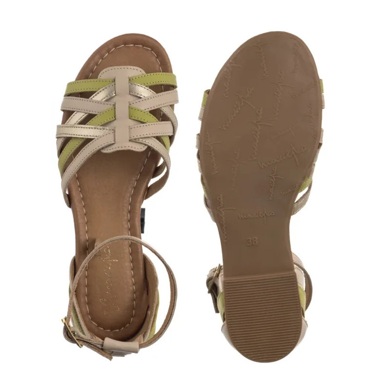 Maciejka Beżowe/Zielone 06974-37/00-1 (MA1401-b) sandaalid
