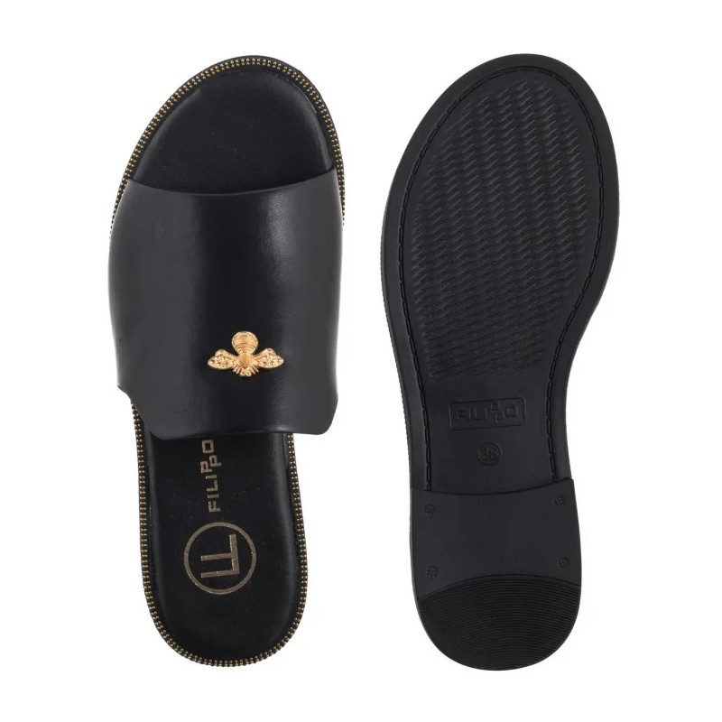 Filippo Czarne DK6975/25 BK (FO170-a) Naiste kingad/klappide klapid