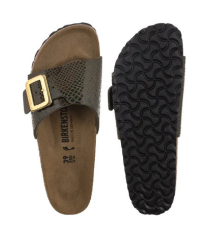 Birkenstock Catalina Cushion Buckle Shiny Snake Sage 1030320 (BK317-b) Naiste kingad/klappide klapid