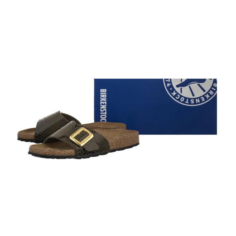 Birkenstock Catalina Cushion Buckle Shiny Snake Sage 1030320 (BK317-b) Naiste kingad/klappide klapid