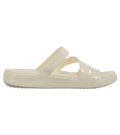 Crocs Getaway Patent Strappy Chalk 211296-0WV (CR395-a) Naiste kingad/klappide klapid