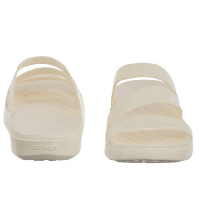 Crocs Getaway Patent Strappy Chalk 211296-0WV (CR395-a) Naiste kingad/klappide klapid