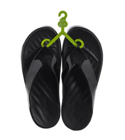 Crocs Getaway Platform Patent Flip Black 211478-001 (CR396-a) kingad