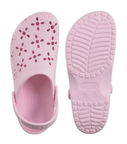 Crocs Classic Floral Cut Out Clog Pink Milk 210943-6ZW (CR345-b) Naiste kingad/klappide klapid