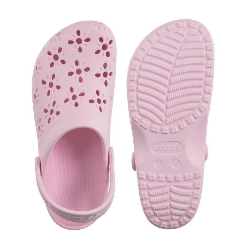 Crocs Classic Floral Cut Out Clog Pink Milk 210943-6ZW (CR345-b) Naiste kingad/klappide klapid
