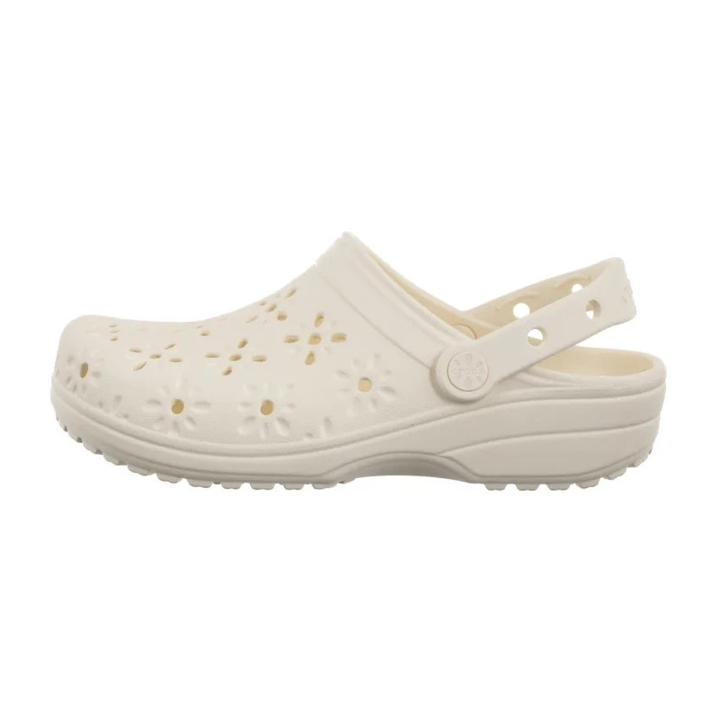 Crocs Classic Floral Cut Out Clog Chalk 210927-0WV (CR389-b) Naiste kingad/klappide klapid