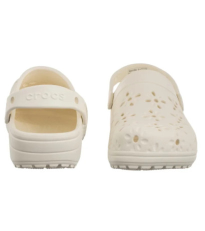Crocs Classic Floral Cut Out Clog Chalk 210927-0WV (CR389-b) Naiste kingad/klappide klapid