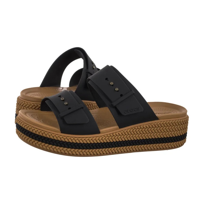 Crocs Brooklyn Woven Buckle Black 209978-001 (CR398-a) kingad