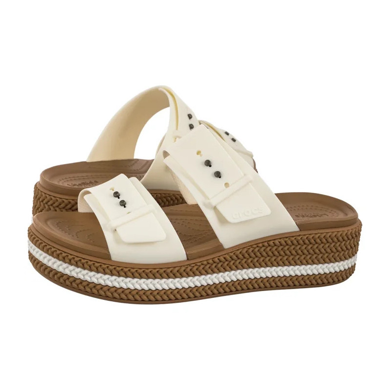 Crocs Brooklyn Woven Buckle Chalk 209978-0WV (CR398-b) kingad