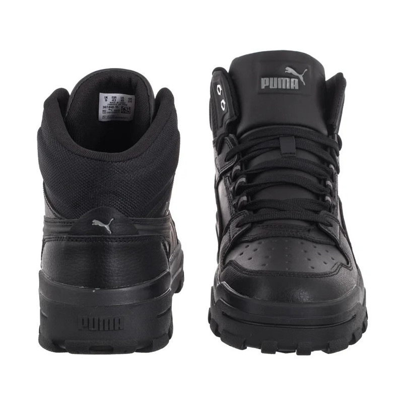 Puma Rebound Abrupt Black - Cast Iron - Silver 397468-15 (PU630-a) saapad