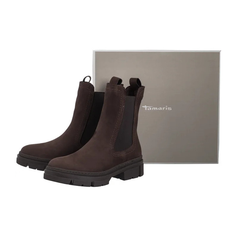 Tamaris Brązowe 1-25901-41 3B2 Mocca Nubuc (TM499-b) kingad