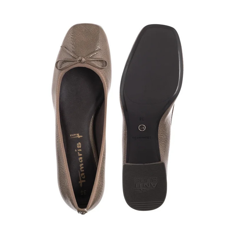 Tamaris Beżowe Lakierowane 1-22301-43 341 Taupe (TM554-a) kingad