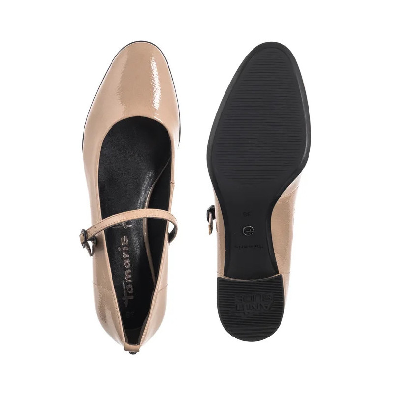 Tamaris Beżowe Lakierowane 1-22312-43 341 Taupe (TM555-a) kingad