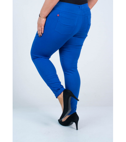 Pikad venivad püksid kõrgendatud vöökohaga BENGALINY 07 K22 Cornflower