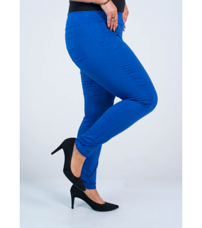 Pikad venivad püksid kõrgendatud vöökohaga BENGALINY 07 K22 Cornflower