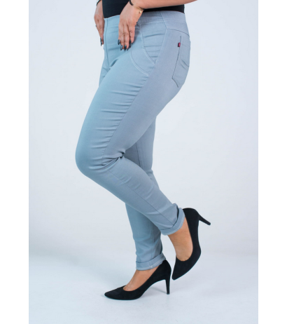 Pikad venivad püksid kõrgendatud vöökohaga BENGALINY 07 Dark pigeon