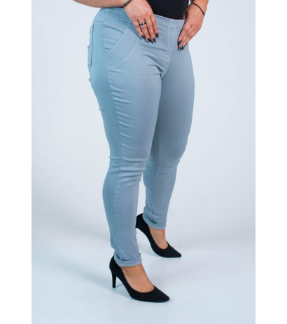 Pikad venivad püksid kõrgendatud vöökohaga BENGALINY 07 Dark pigeon