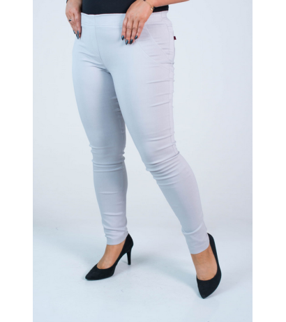 Pikad venivad püksid kõrgendatud vöökohaga BENGALINY 07 K11 Light pigeon