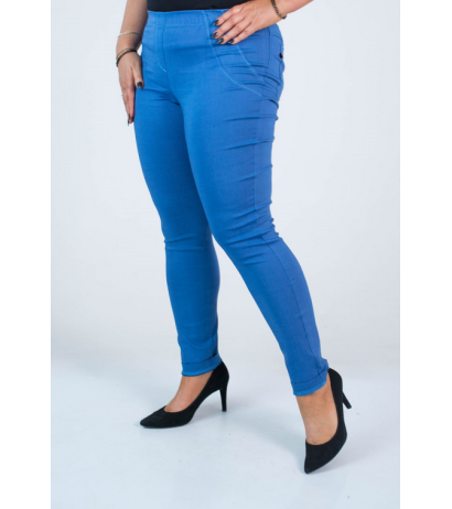 Pikad venivad püksid kõrgendatud vöökohaga BENGALINY 07 Blue