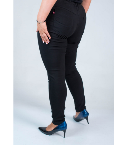 Pikad venivad püksid kõrgendatud vöökohaga BENGALINY 07 K10 Black