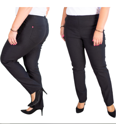 Pikad venivad püksid kõrgendatud vöökohaga BENGALINY 02 K10 Black