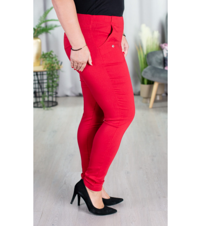 Pikad venivad püksid kõrgendatud vöökohaga BENGALINY 09 K05 Red
