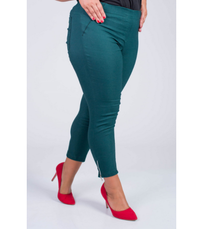 Elastsed püksid kõrgendatud vöökohaga BENGALINY 04 K22 Malachit