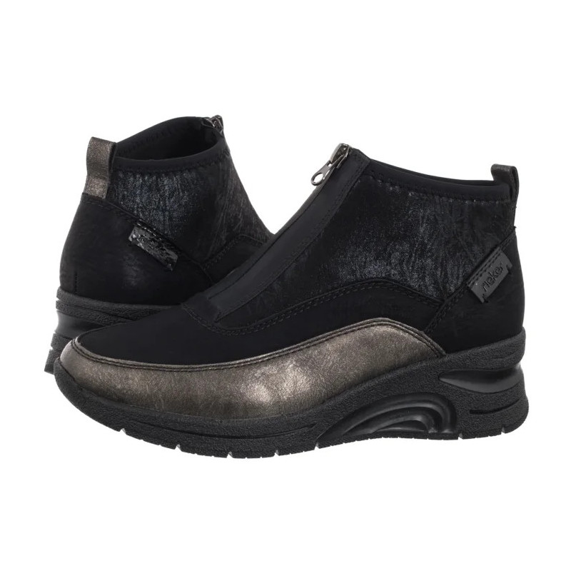 Rieker Czarne N9362-01 Black Combination (RI286-a) saapad