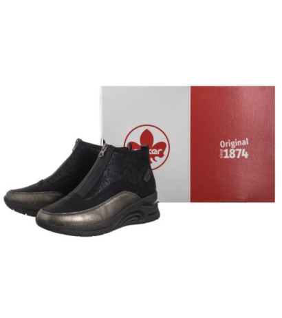 Rieker Czarne N9362-01 Black Combination (RI286-a) saapad