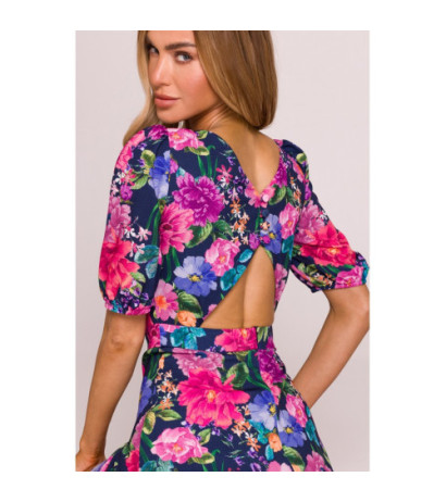 M858 Sukienka maxi z wycięciem na plecach - model 1