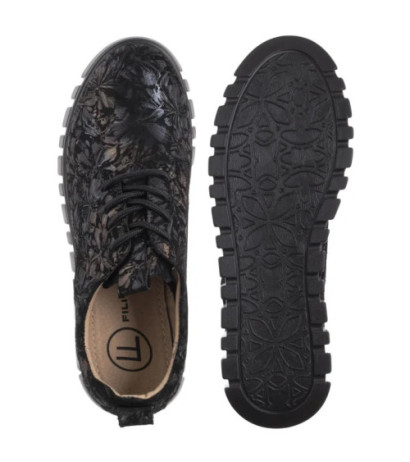 Filippo Czarne Kwiaty DP6846/25 BK FL (FO177-a) kingad