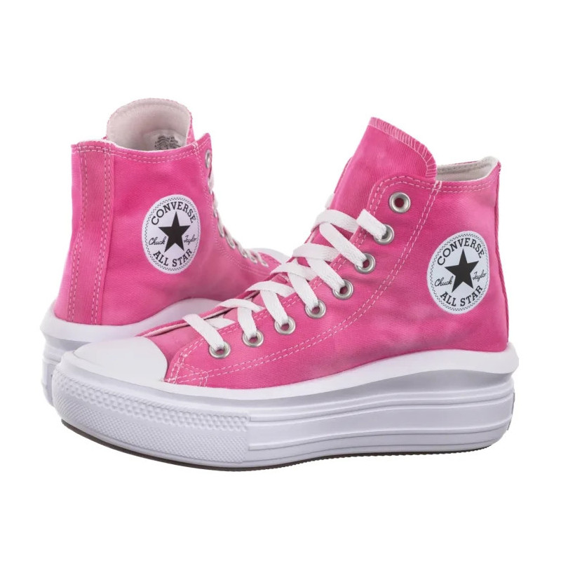 Converse CTAS Move Hi White/Chaos Fuchsia A11817C (CO651-f) kingad
