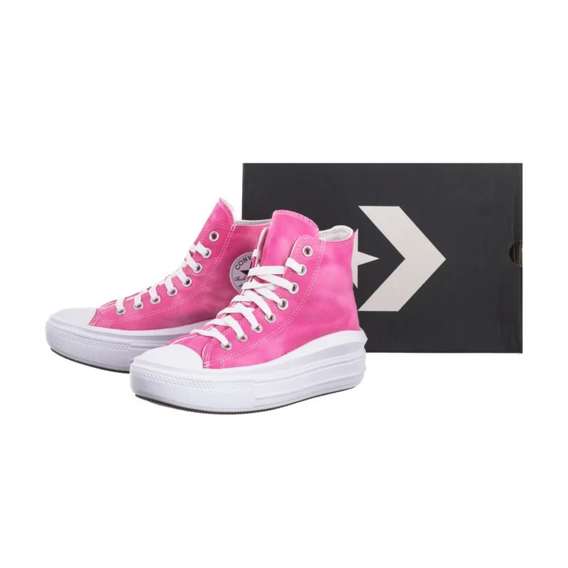 Converse CTAS Move Hi White/Chaos Fuchsia A11817C (CO651-f) kingad